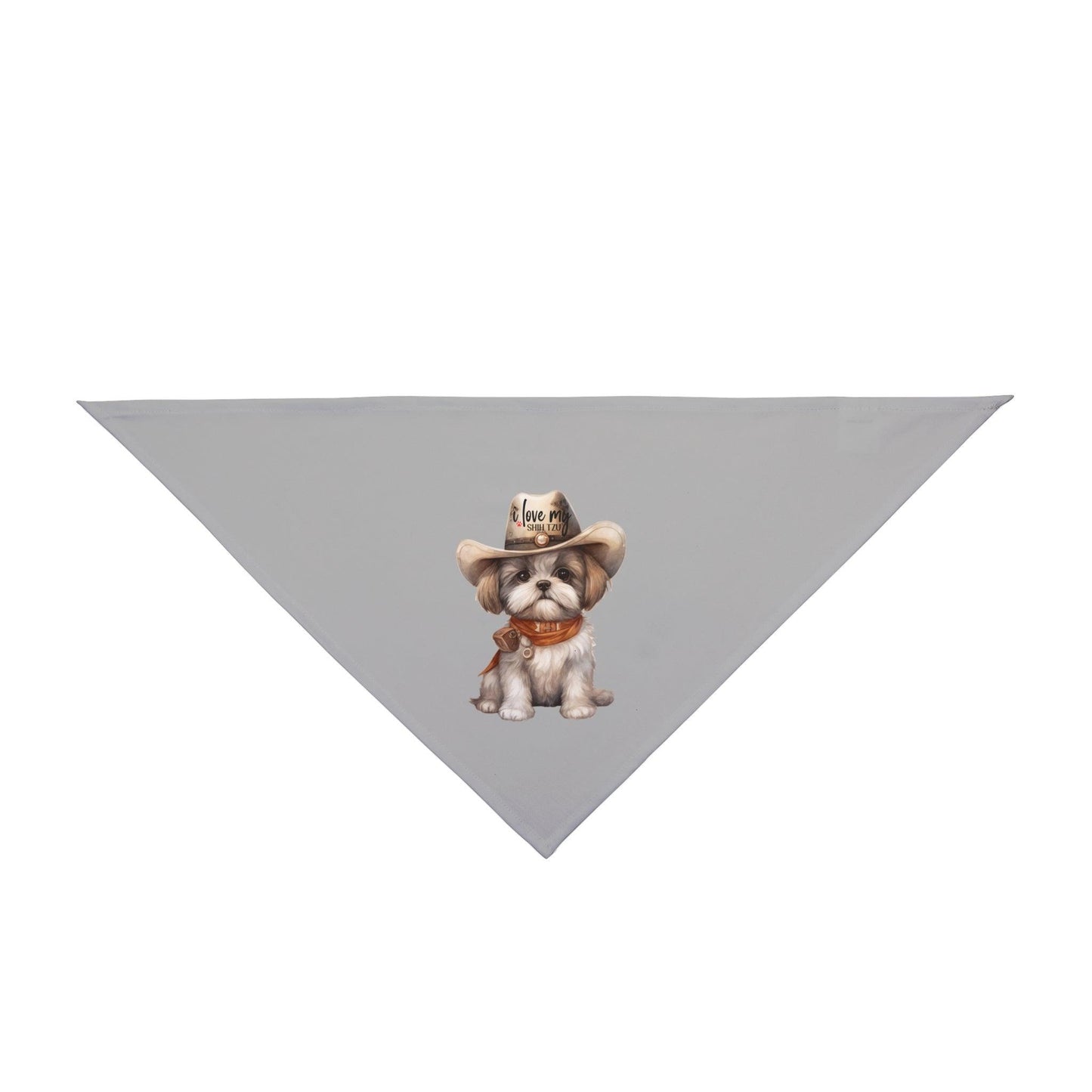 Cowboy Shih Tzu Pet Bandana - Shih Tzu Gifts