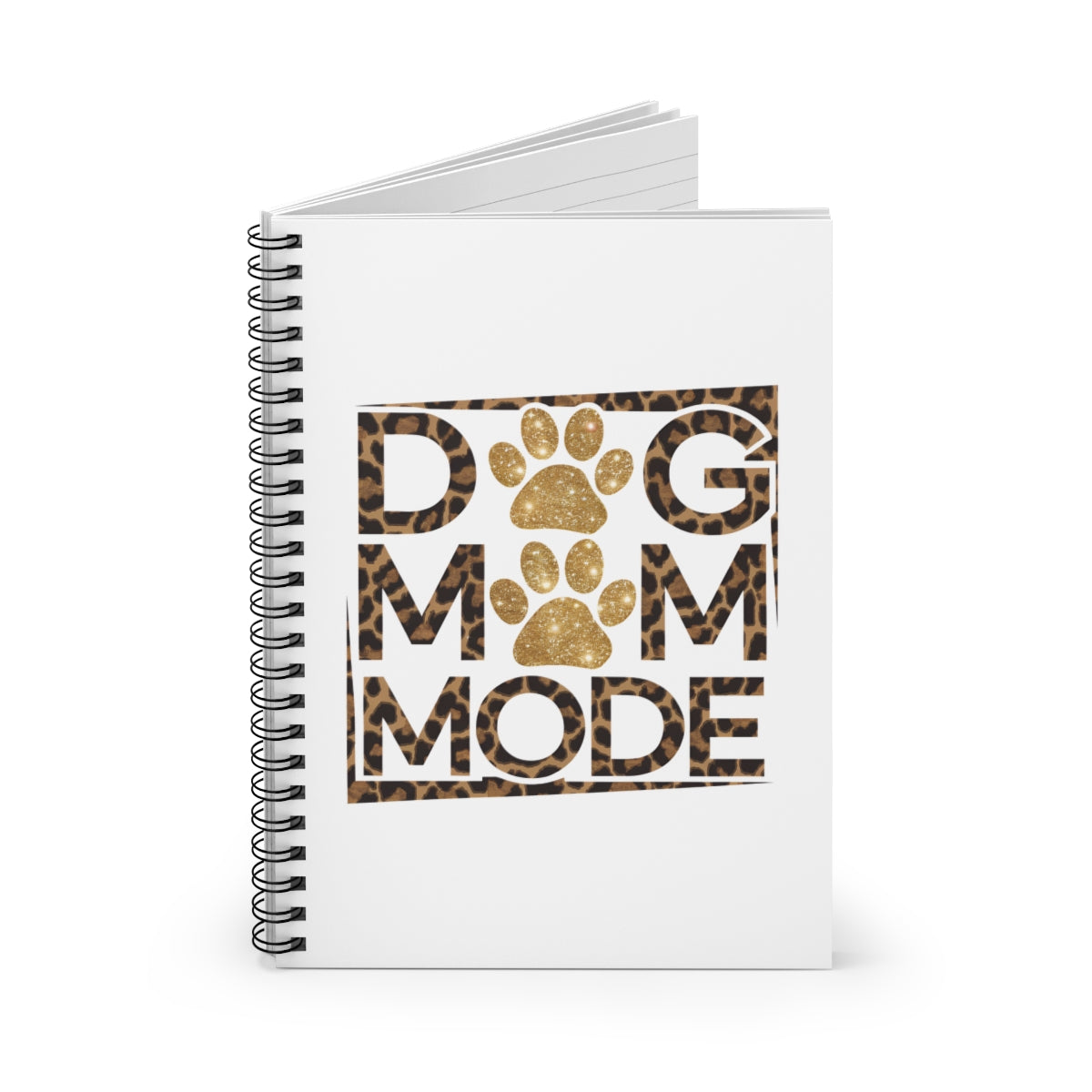 Dog Mom Mode Spiral Notebook – Cute Gift for Dog-Loving Women