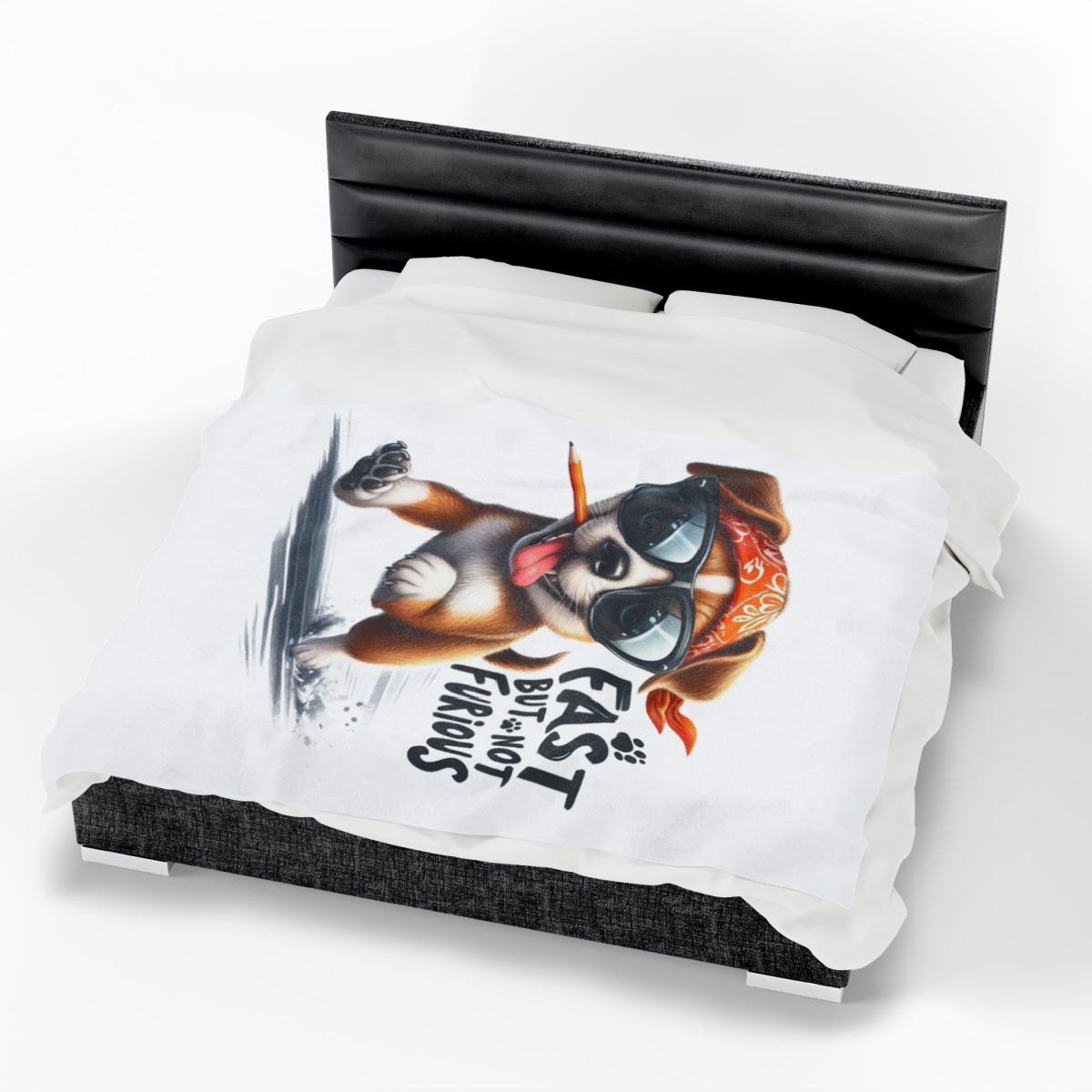 Fast But Not Furious Dog Blanket – Funny & Cozy Gift for Pet Lovers