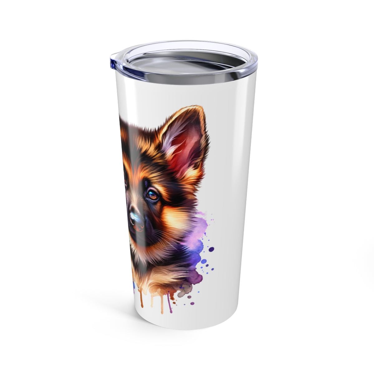 German Shepherd Coffee Tumbler - 20oz Stainless Steel Dog Lover Gift
