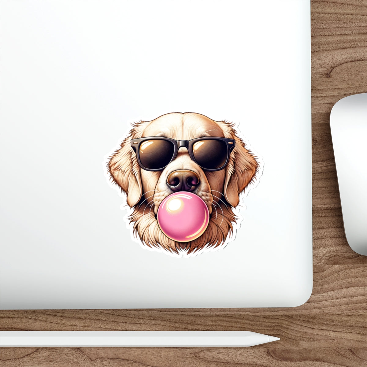 Golden-with-Gum- Die-Cut Stickers