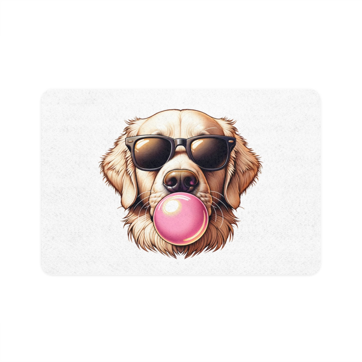 Golden-with-Gum- Pet Food Mat-white (12x18)