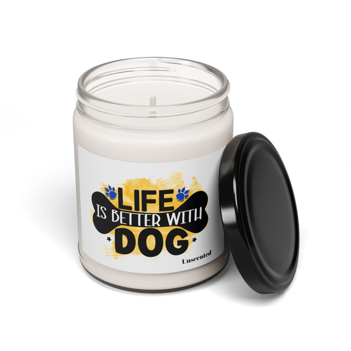 Life Is Better With Dog Scented Soy Candle – Perfect Gift for Dog Lovers