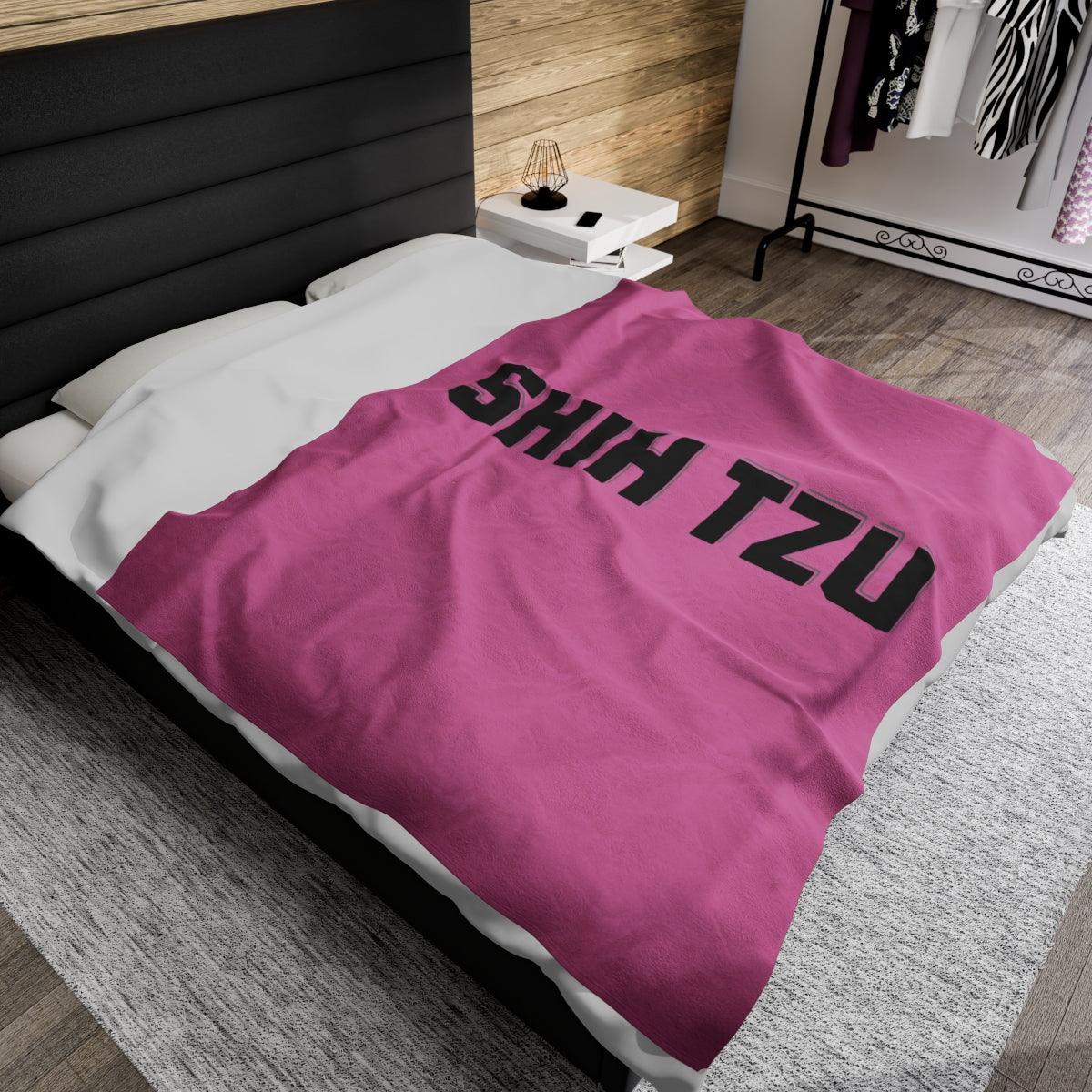 Shih Tzu Text Blanket – Cozy & Stylish Gift for Dog Lovers