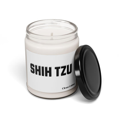 Shih Tzu Text Scented Soy Candle - Perfect Gift for Dog Lovers"