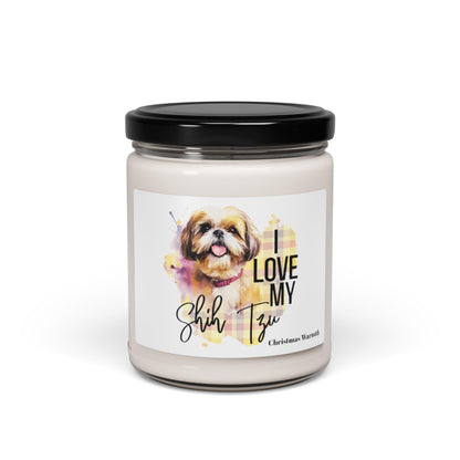 I Love My Shih Tzu Scented Soy Candle 9oz - Shih Tzu Gifts