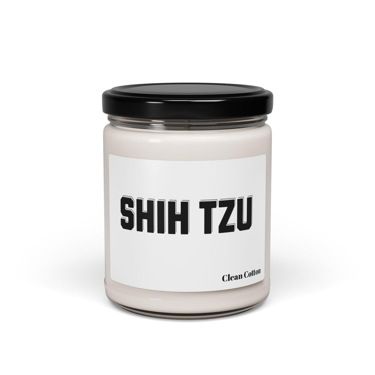 Shih Tzu Text Scented Soy Candle - Perfect Gift for Dog Lovers"