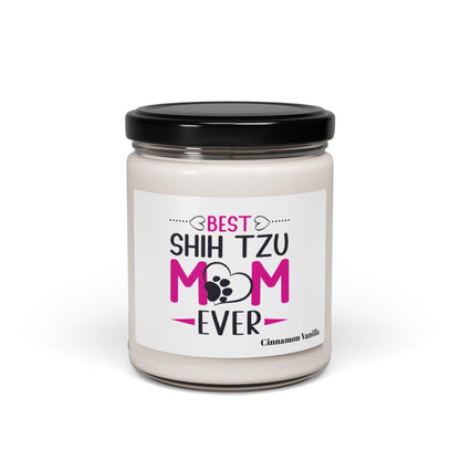 Best Shih Tzu Mom Ever Scented Soy Candle - Shih Tzu Gifts