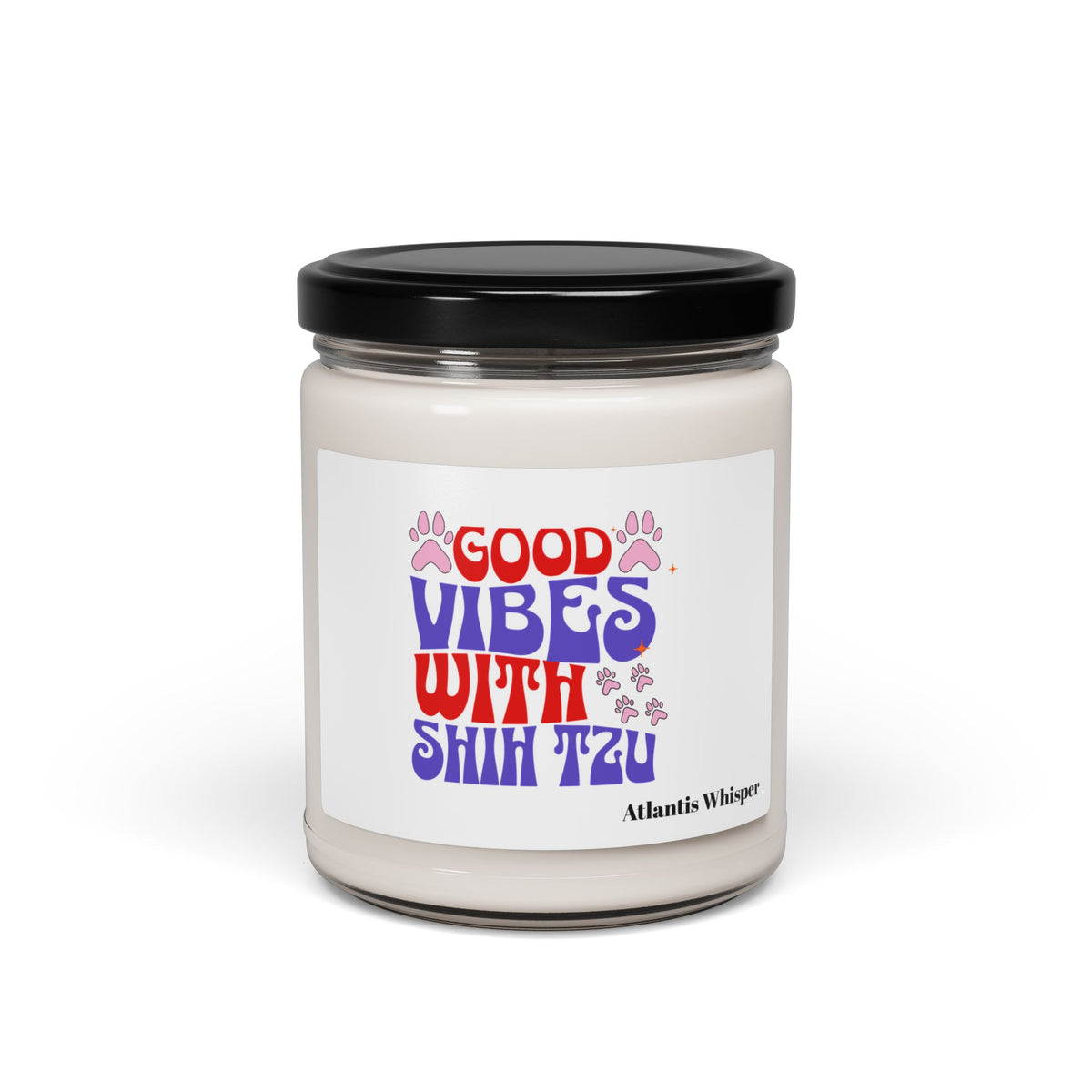 Good Vibes With Shih Tzu Scented Soy Candle – Dog Lover Gift