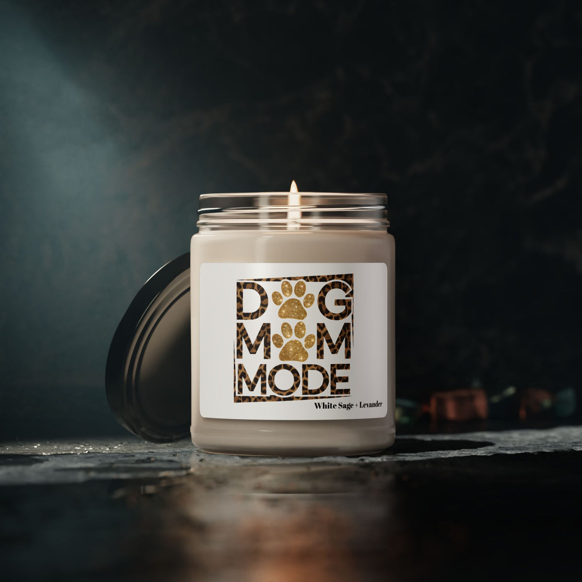 Dog Mom Mode Scented Soy Candle – Cute Gift for Shih Tzu Lovers