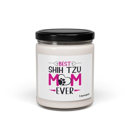 Best Shih Tzu Mom Ever Scented Soy Candle - Shih Tzu Gifts
