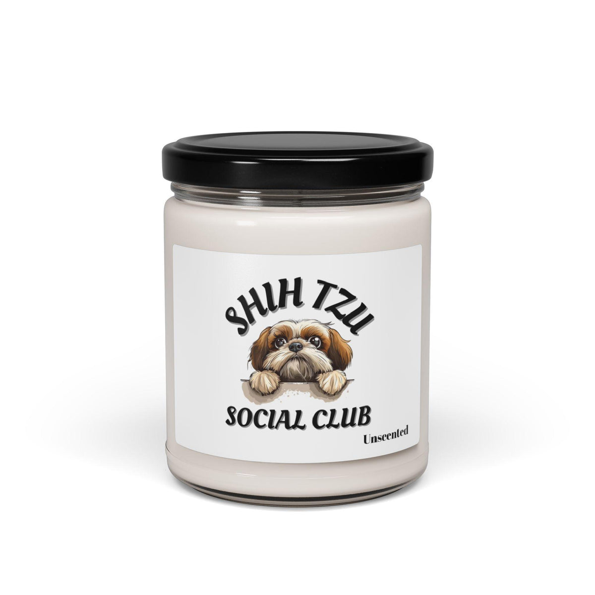 Shih Tzu Social Club Scented Soy Candle - Shih Tzu Gifts
