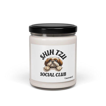 Shih Tzu Social Club Scented Soy Candle - Shih Tzu Gifts