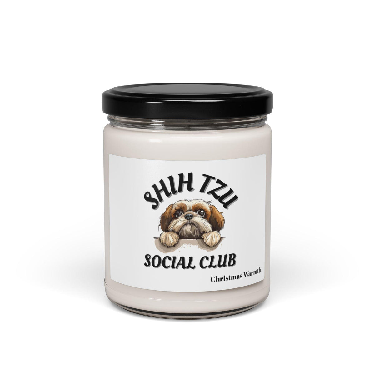 Shih Tzu Social Club Scented Soy Candle - Shih Tzu Gifts