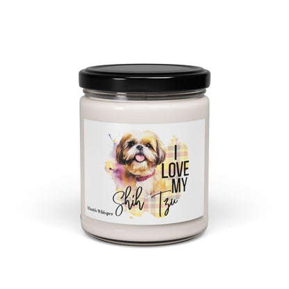 I Love My Shih Tzu Scented Soy Candle 9oz - Shih Tzu Gifts