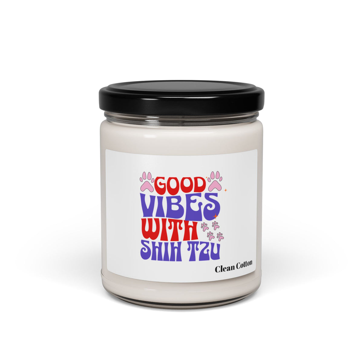 Good Vibes With Shih Tzu Scented Soy Candle – Dog Lover Gift