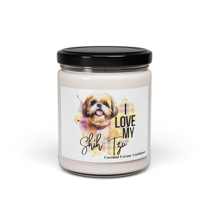 I Love My Shih Tzu Scented Soy Candle 9oz - Shih Tzu Gifts