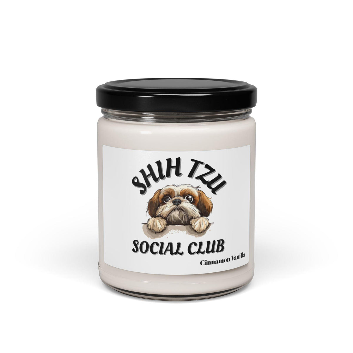 Shih Tzu Social Club Scented Soy Candle - Shih Tzu Gifts
