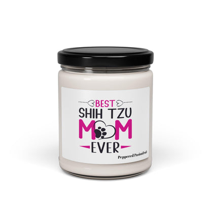 Best Shih Tzu Mom Ever Scented Soy Candle - Shih Tzu Gifts