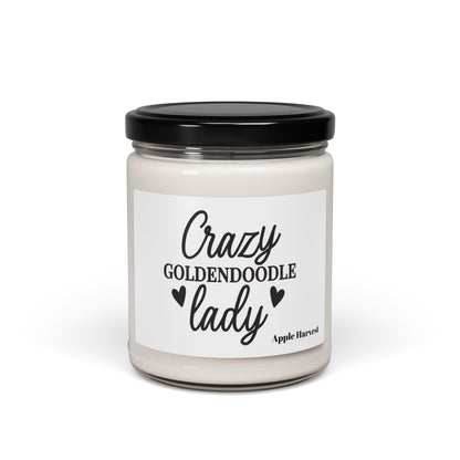 Crazy Goldendoodle Lady Scented Soy Candle – Gift for Dog Lovers