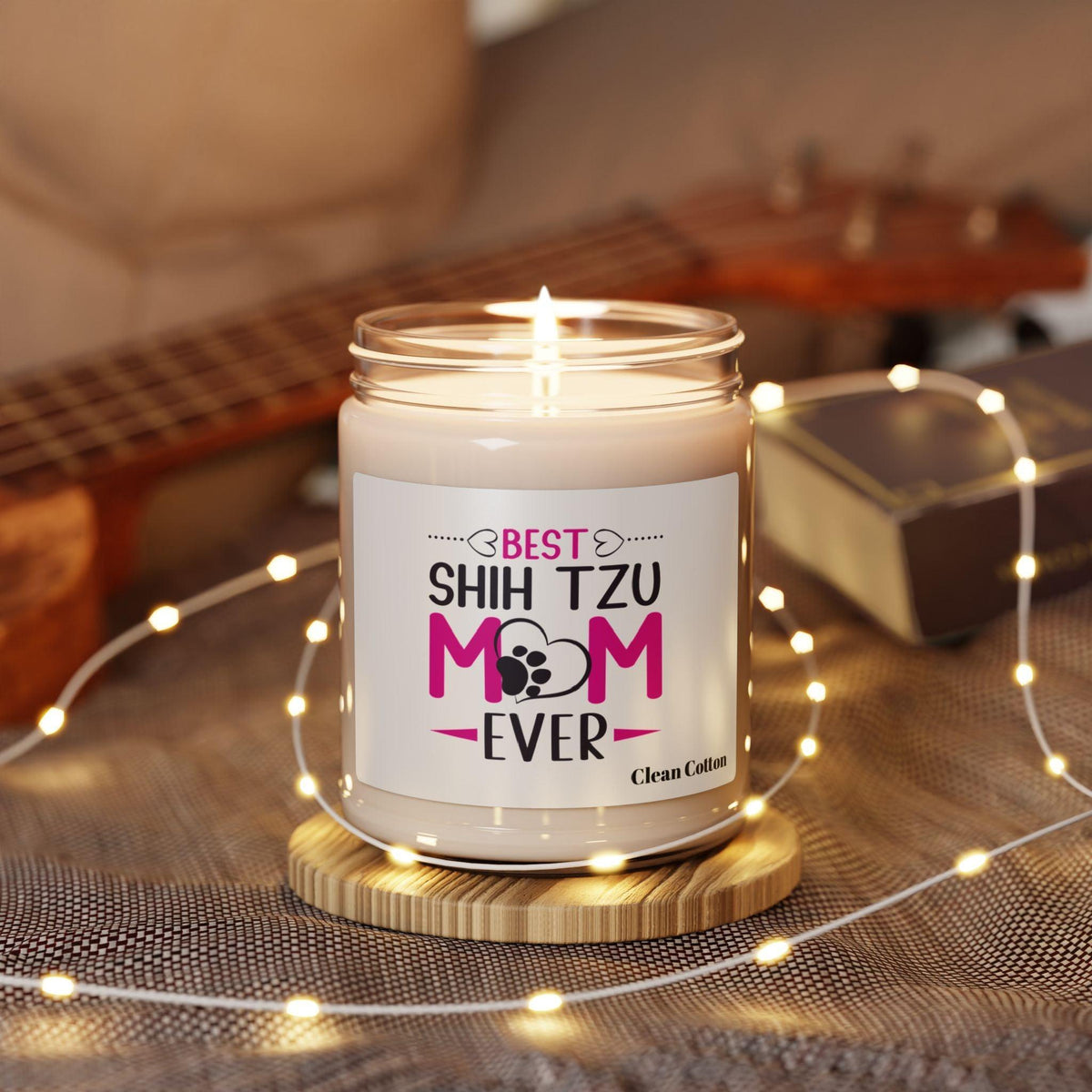 Best Shih Tzu Mom Ever Scented Soy Candle - Shih Tzu Gifts