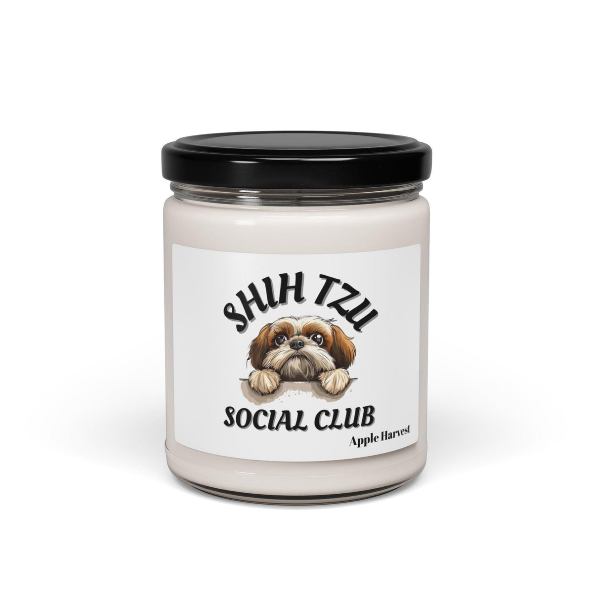 Shih Tzu Social Club Scented Soy Candle - Shih Tzu Gifts