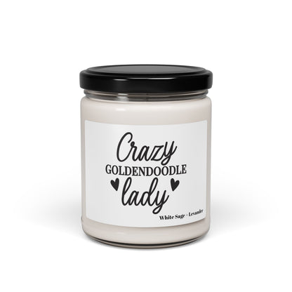Crazy Goldendoodle Lady Scented Soy Candle – Gift for Dog Lovers