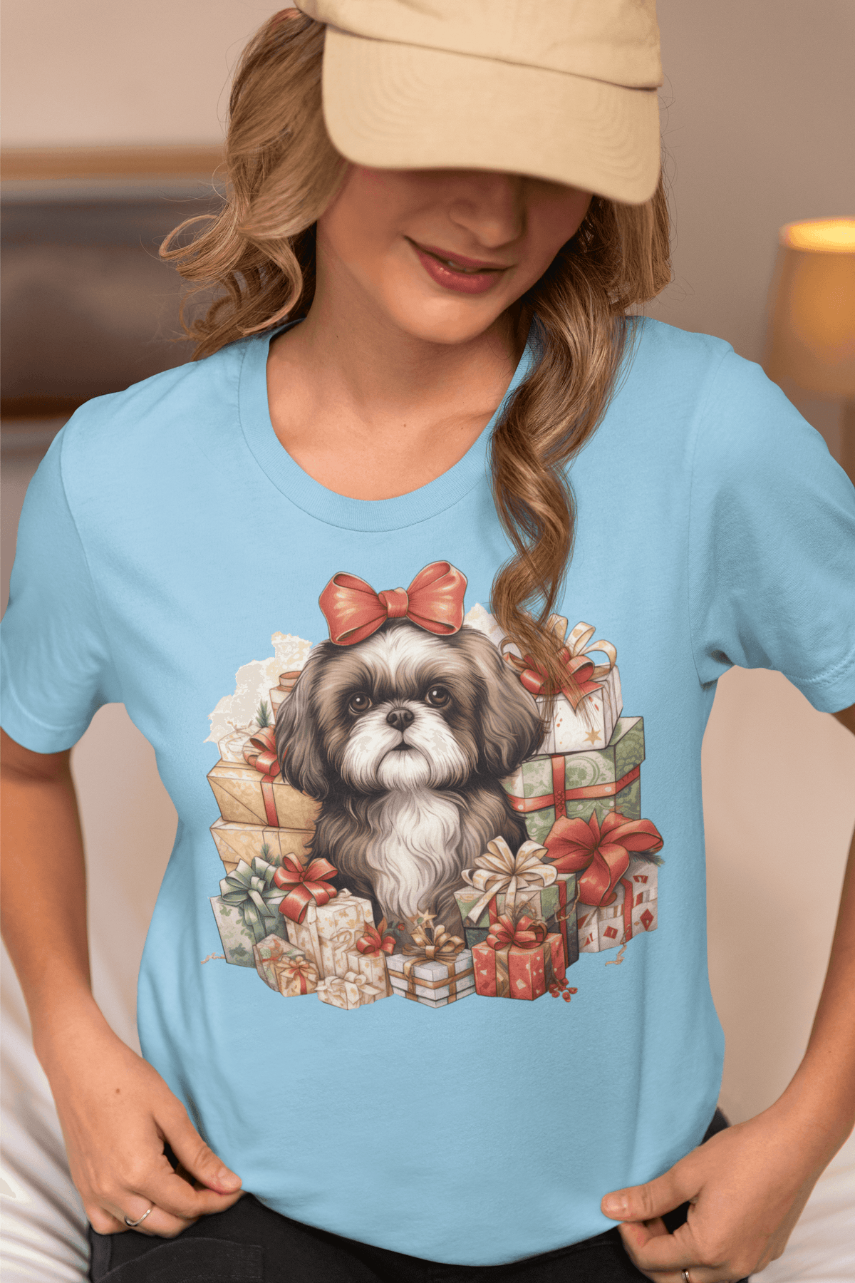 Christmas Gifts Shih Tzu T-Shirt – Perfect Holiday Gift for Dog Lovers - Shih Tzu Gifts