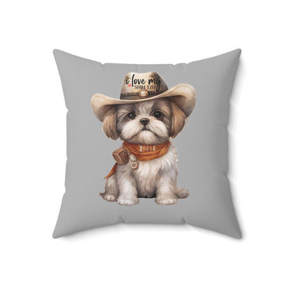 Cowboy Shih Tzu Pillow - Adorable Gift for Shih Tzu Owners and Lovers - Shih Tzu Gifts