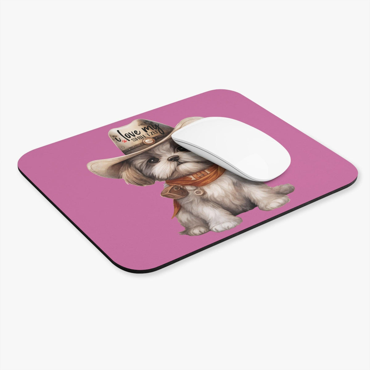 Cowboy Shih Tzu Mouse Pad - Shih Tzu Gifts