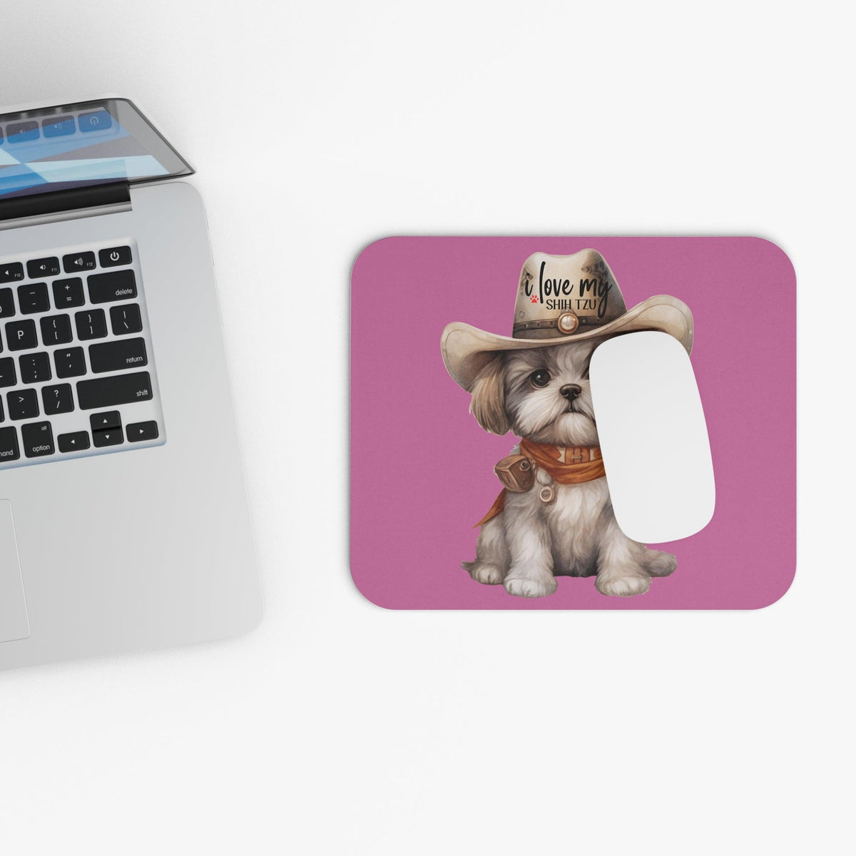 Cowboy Shih Tzu Mouse Pad - Shih Tzu Gifts