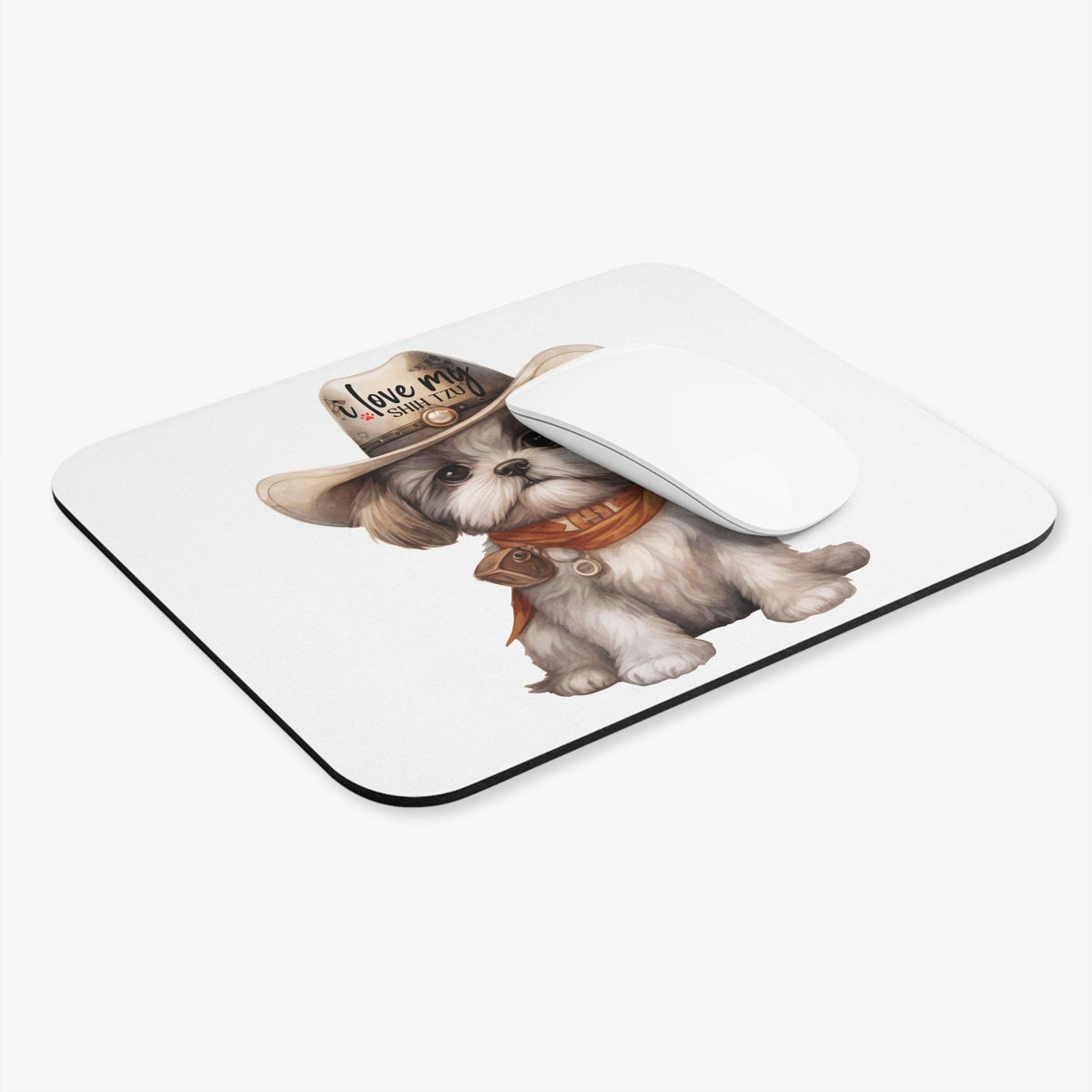 Cowboy Shih Tzu Mouse Pad - Shih Tzu Gifts