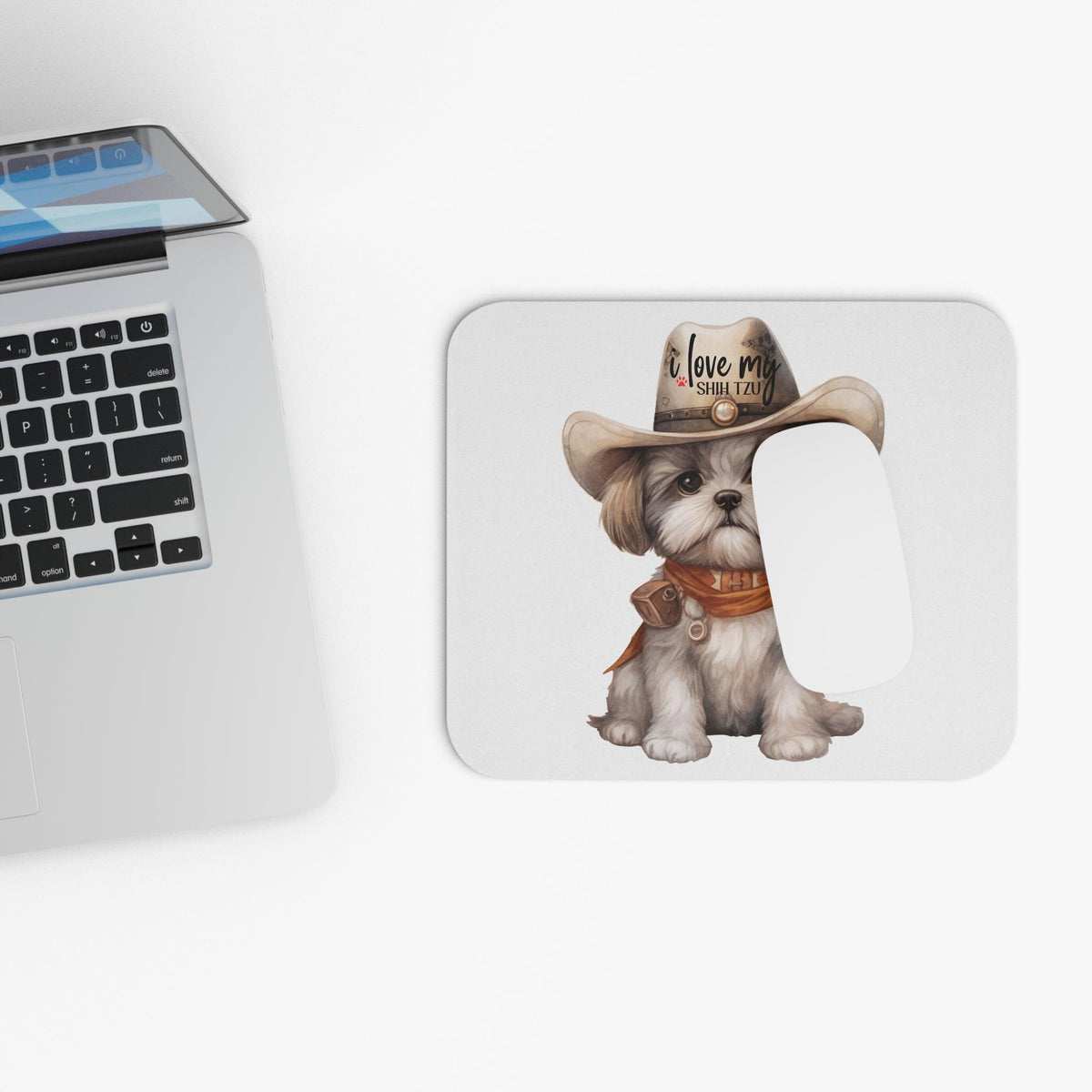 Cowboy Shih Tzu Mouse Pad - Shih Tzu Gifts