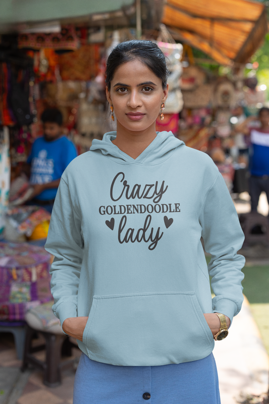 Crazy Goldendoodle Lady Hoodie – Gift for Doodle Moms & Dog Lovers