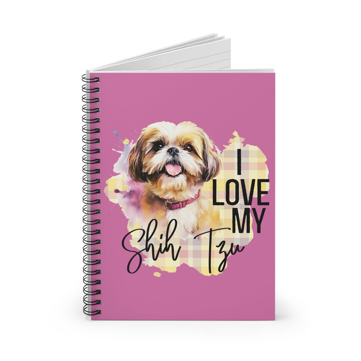 I Love My Shih Tzu Ruled Line Spiral Notebook - Shih Tzu Gifts