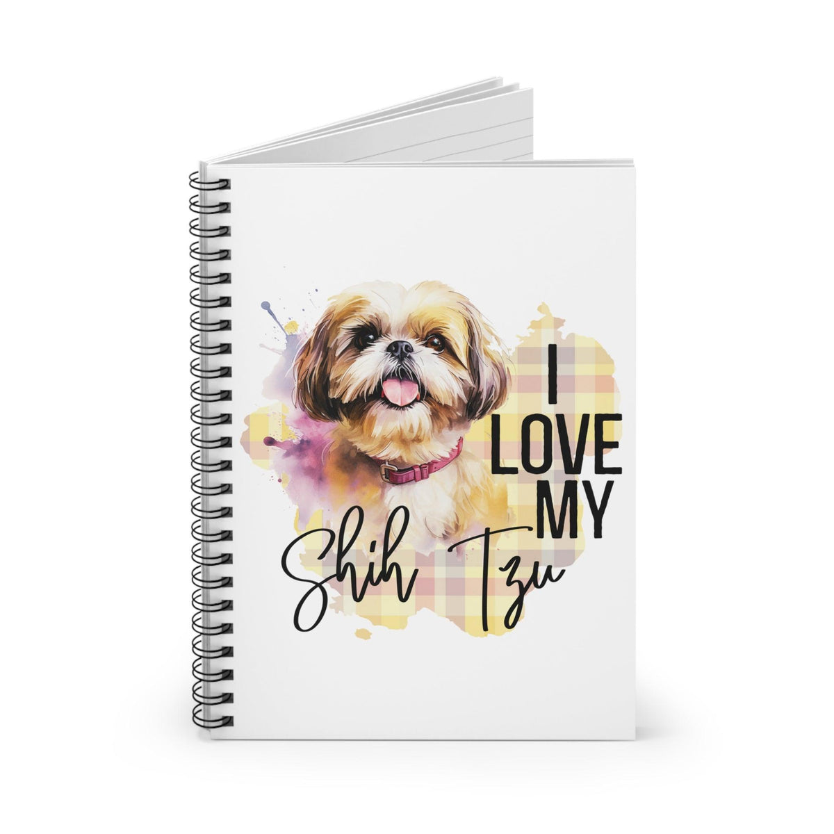 I Love My Shih Tzu Ruled Line Spiral Notebook - Shih Tzu Gifts