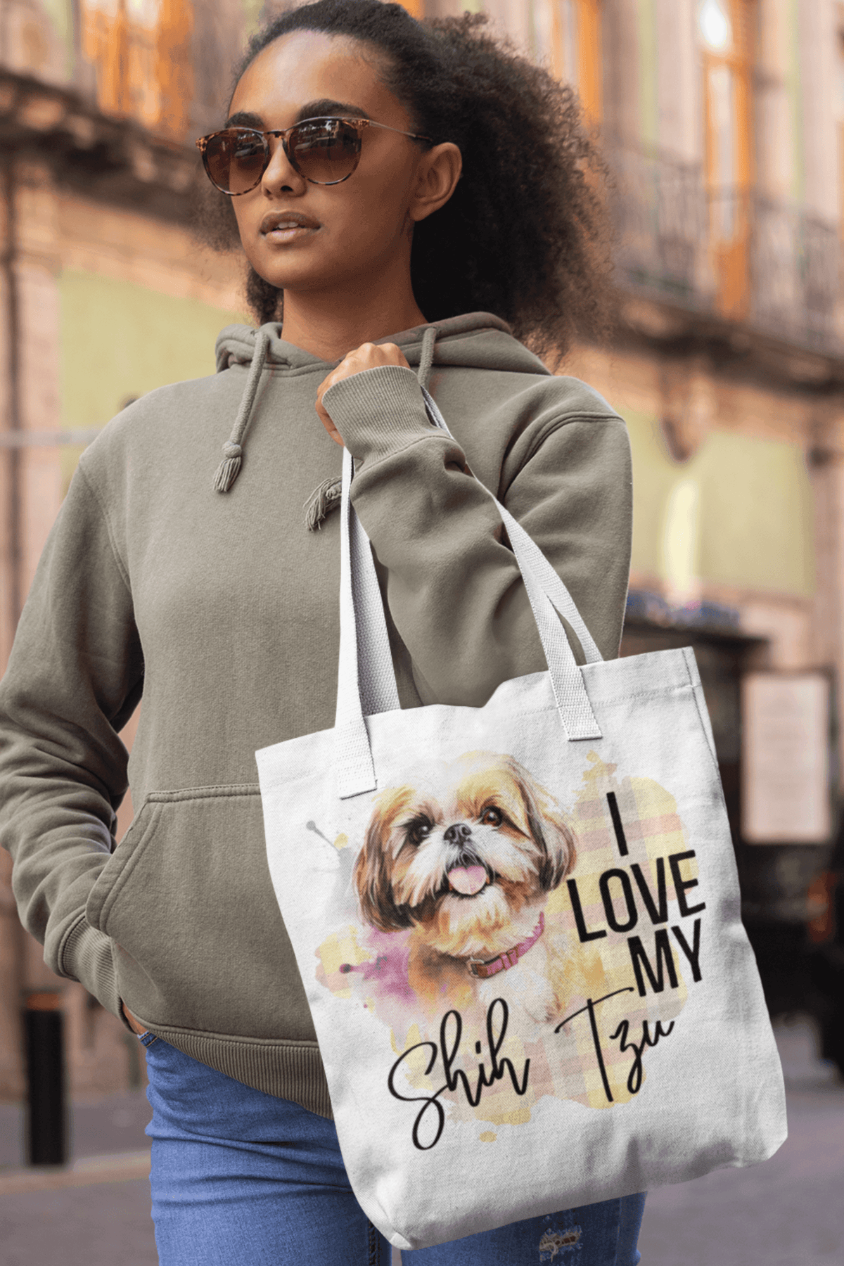 I Love My Shih Tzu Tote Bag - Shih Tzu Gifts