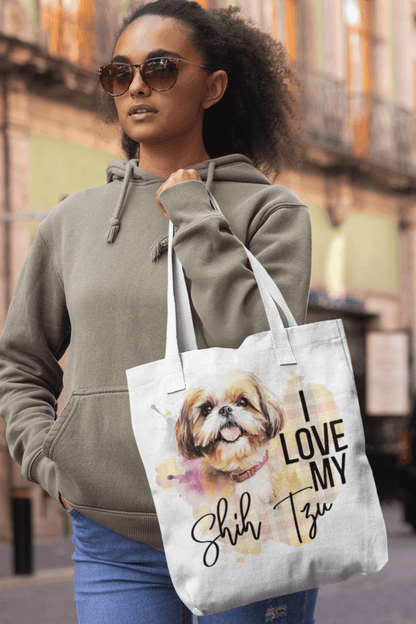 I Love My Shih Tzu Tote Bag - Shih Tzu Gifts