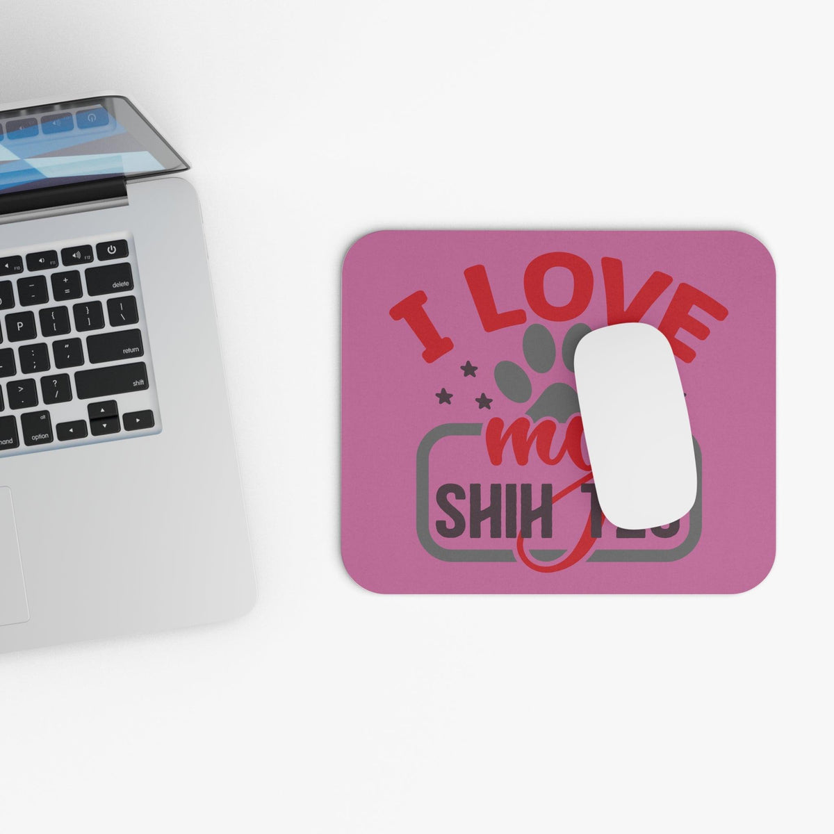 I Love My Shih Tzu Mouse Pad - Shih Tzu Gifts