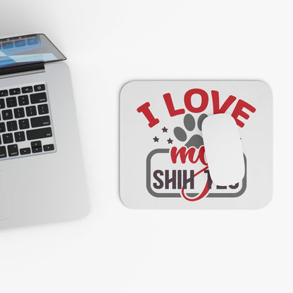 I Love My Shih Tzu Mouse Pad - Shih Tzu Gifts
