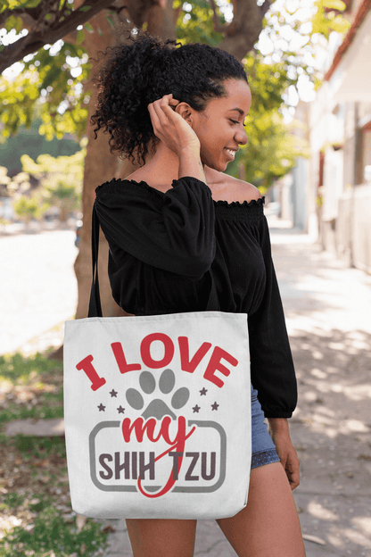I Love My Shih Tzu Tote Bag - Shih Tzu Gifts