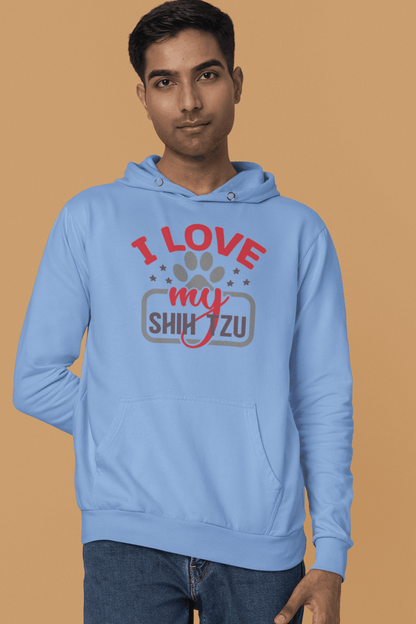 I Love My Shih Tzu Hooded Sweatshirt - Shih Tzu Gifts