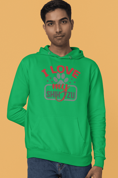 I Love My Shih Tzu Hooded Sweatshirt - Shih Tzu Gifts