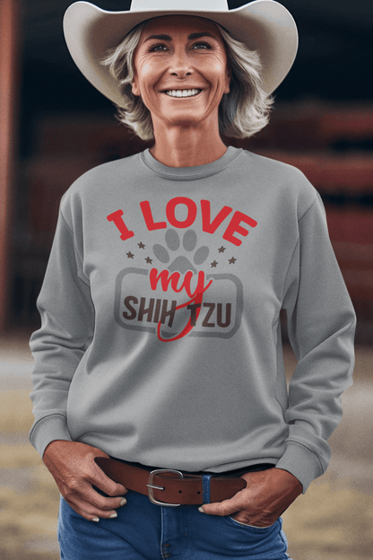 I Love My Shih Tzu Sweatshirt - Shih Tzu Gifts
