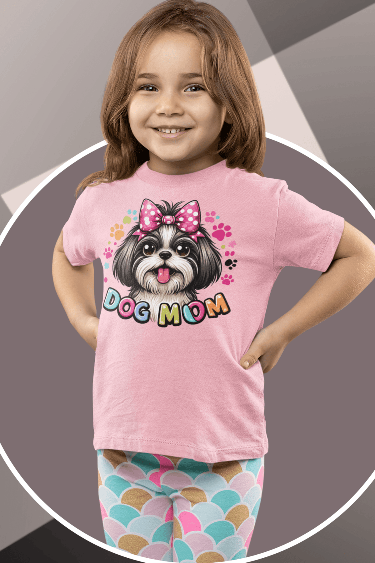 Shih Tzu Dog Mom Youth Short Sleeve Tee - Shih Tzu Gifts