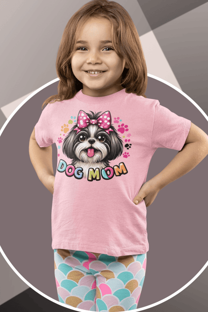 Shih Tzu Dog Mom Youth Short Sleeve Tee - Shih Tzu Gifts