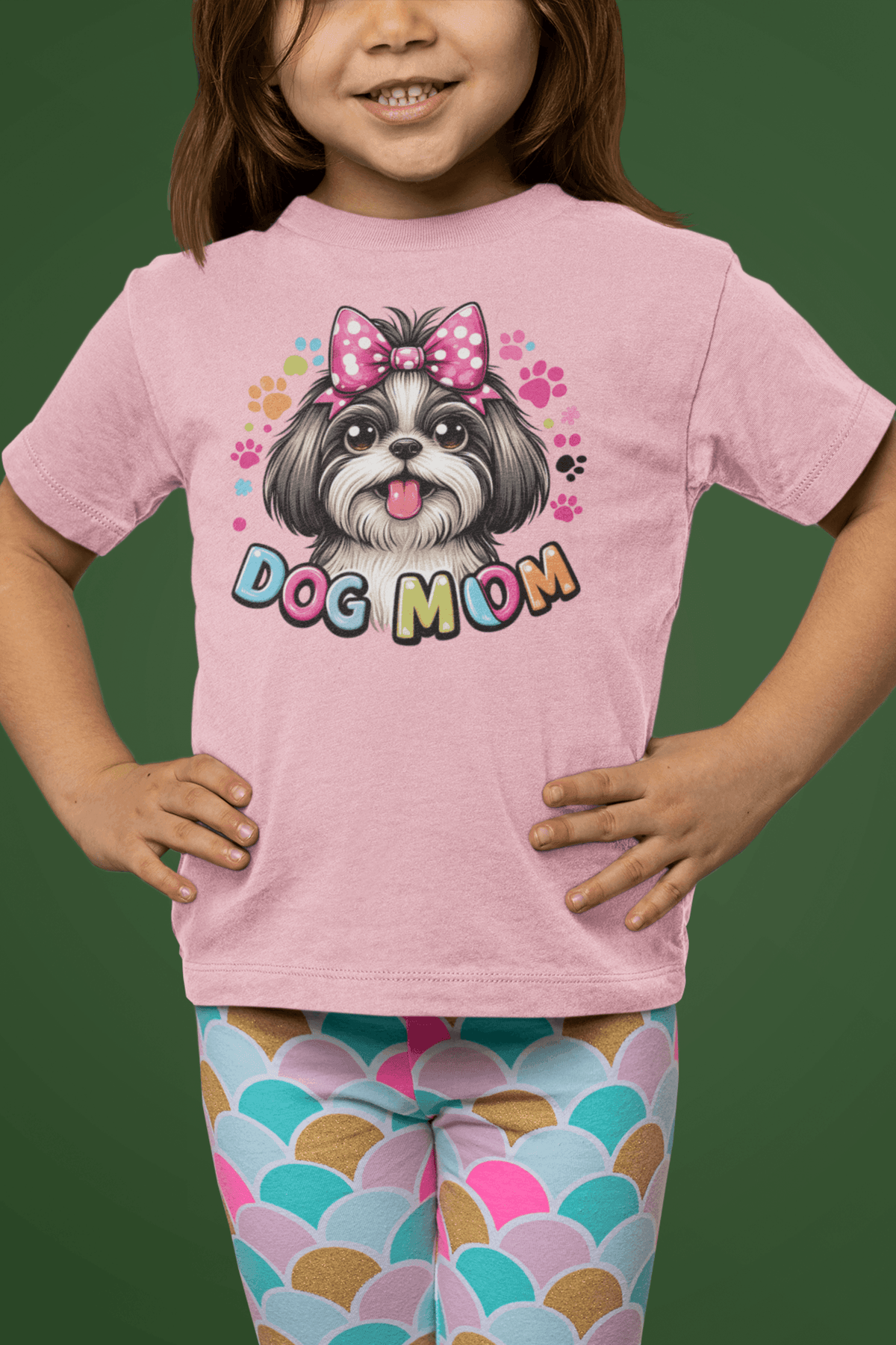 Shih Tzu Dog Mom Youth Short Sleeve Tee - Shih Tzu Gifts