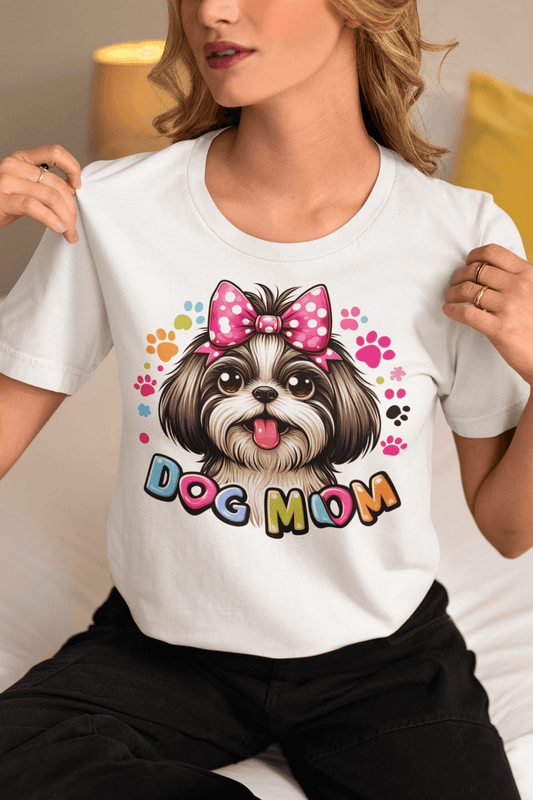 Shih Tzu Dog Mom T-Shirt – Perfect Gift for Proud Shih Tzu Lovers - Shih Tzu Gifts