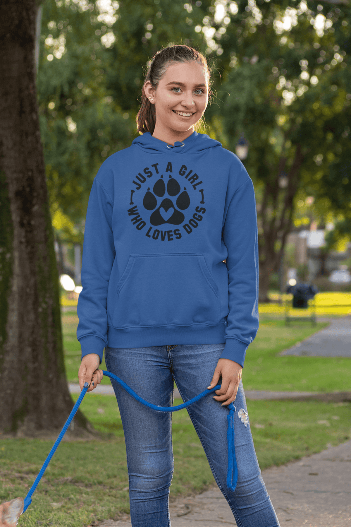Just a Girl Who Loves Dogs Hoodie – Perfect Gift for Dog Lovers