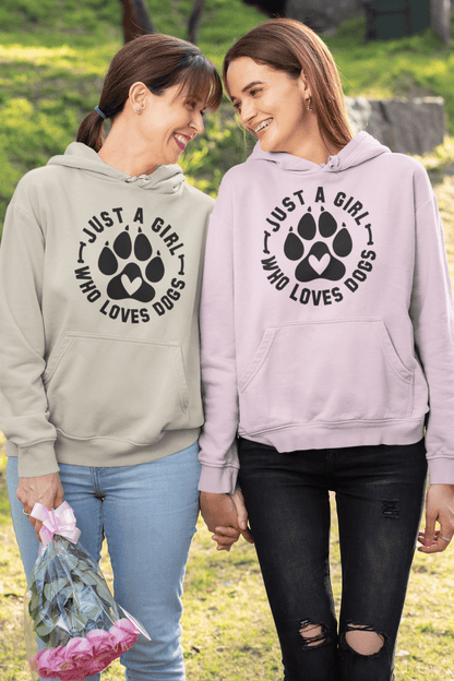 Just a Girl Who Loves Dogs Hoodie – Perfect Gift for Dog Lovers